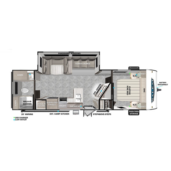 New 2023 Forest River Travel Trailer RV SALEM 26RBSX